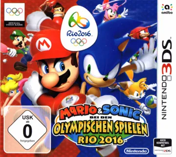 Mario & Sonic at the Rio 2016 Olympic Games (USA) (En,Fr,Es) box cover front